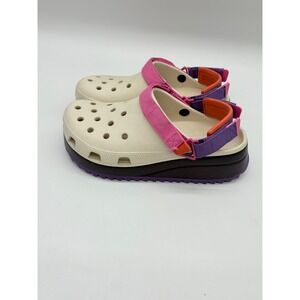 Crocs Mens 8 Womens 10 Stucco Multi Colorway Sawtooth Classic Hiker Shoes 206772